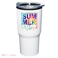 Summer Vibes Tie Dye Vacation Gift Tumbler thumb 0