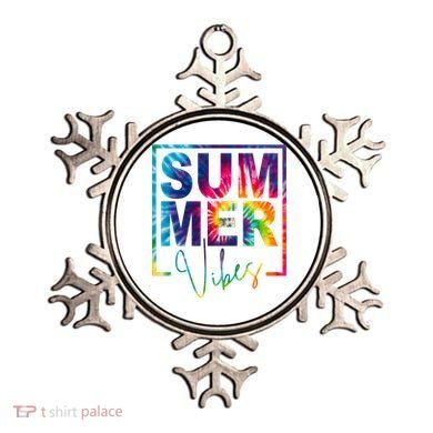 Summer Vibes Tie Dye Vacation Gift Ornament