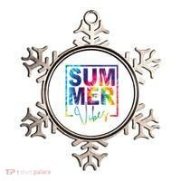 Summer Vibes Tie Dye Vacation Gift Ornament thumb 0