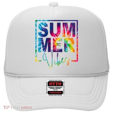 Summer Vibes Tie Dye Vacation Gift Hat