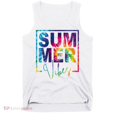 Summer Vibes Tie Dye Vacation Gift Tank Top