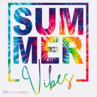 Summer Vibes Tie Dye Vacation Gift Golf Towel thumb 3