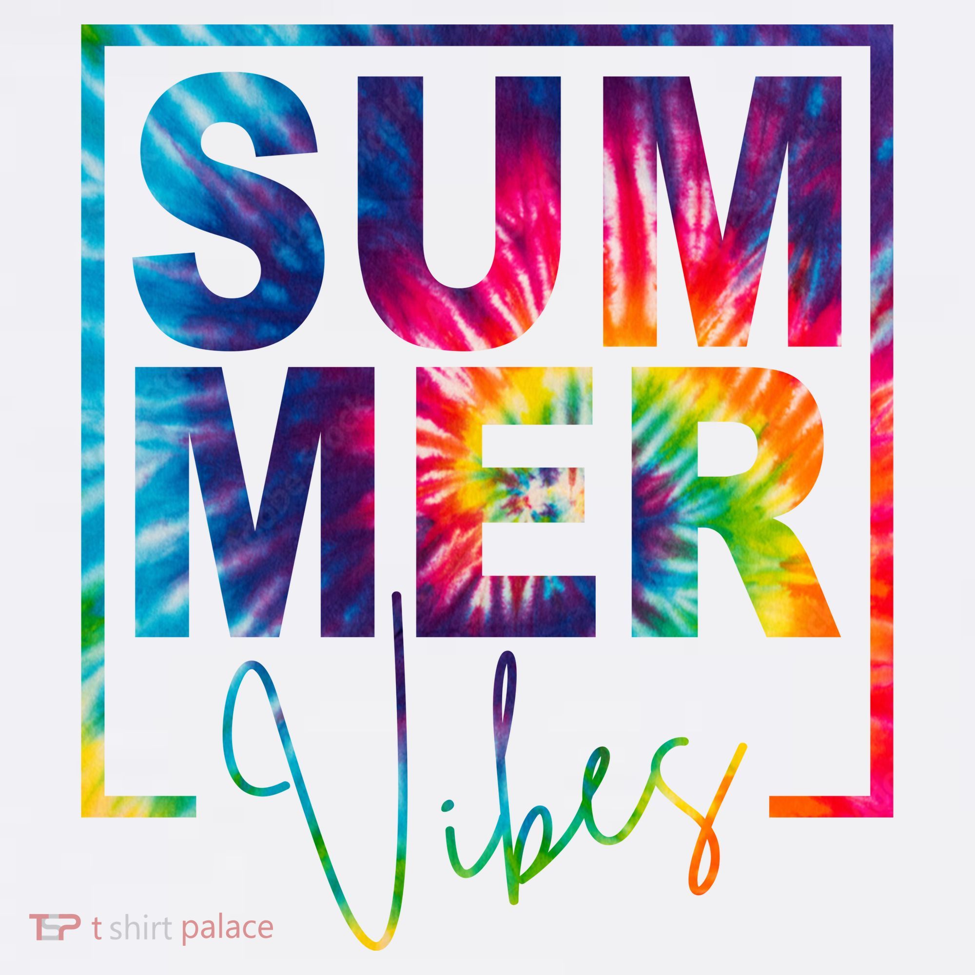 Summer Vibes Tie Dye Vacation Gift Visor