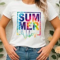 Summer Vibes Tie Dye Vacation Gift Women's T-Shirt thumb 2