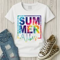 Summer Vibes Tie Dye Vacation Gift Women's T-Shirt thumb 3