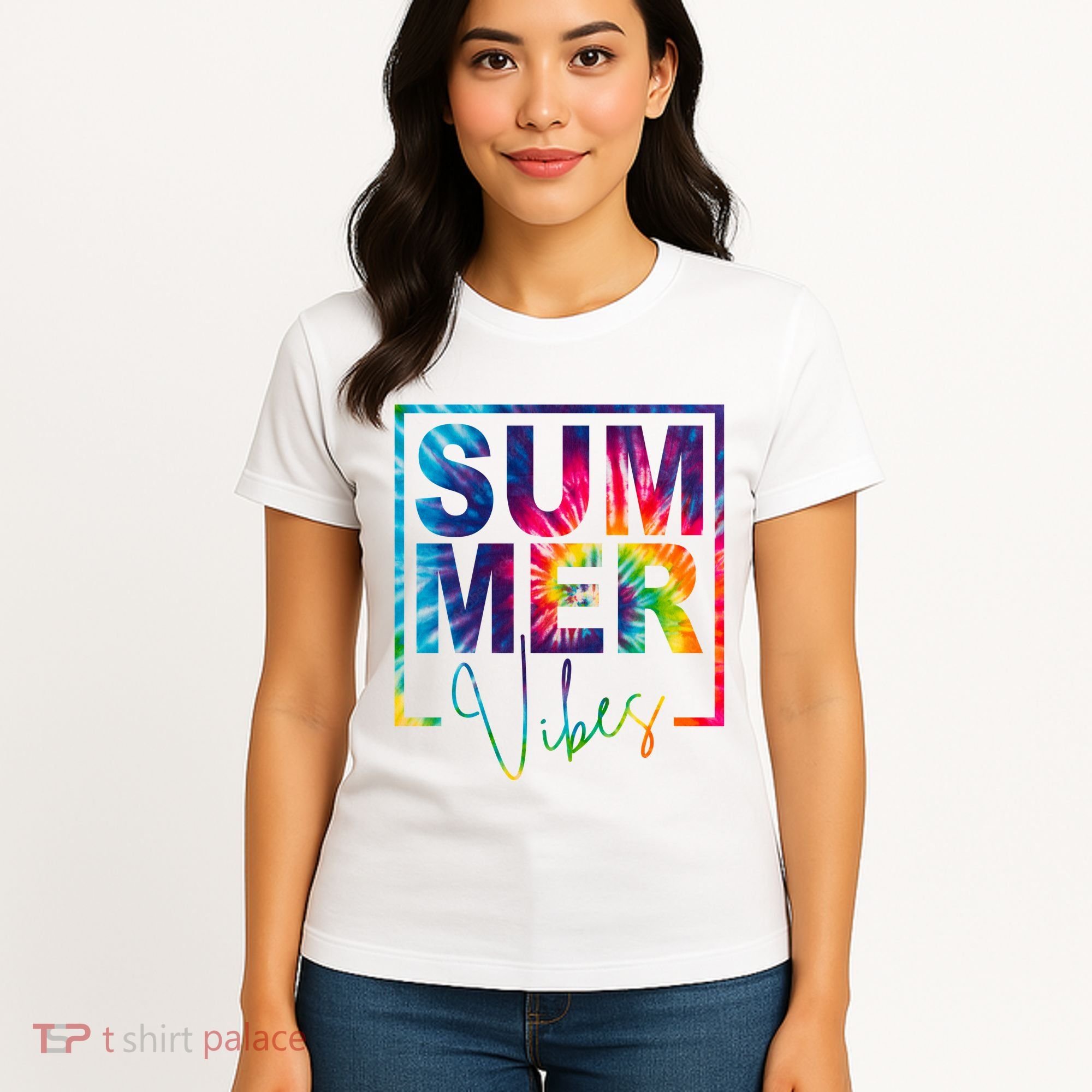 Summer Vibes Tie Dye Vacation Gift Women's T-Shirt