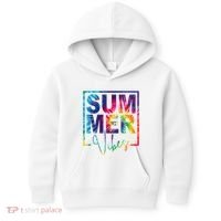 Summer Vibes Tie Dye Vacation Gift Kids Hoodie thumb 0