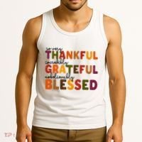 So Very Thankful Incredibly Grateful Unbelievably Blessed Tank Top thumb 3