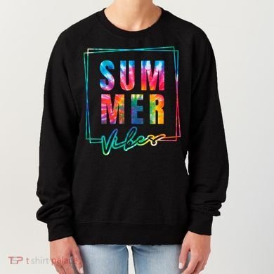 Summer Vibes Tie Dye Summer Vacation Women's Sweatshirt