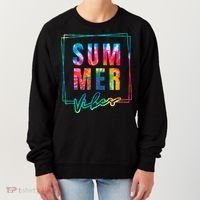 Summer Vibes Tie Dye Summer Vacation Women's Sweatshirt thumb 0