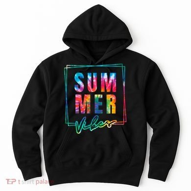 Summer Vibes Tie Dye Summer Vacation Hoodie