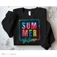 Summer Vibes Tie Dye Summer Vacation Sweatshirt thumb 2