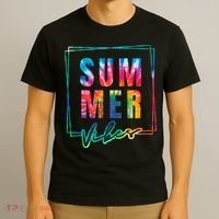 Summer Vibes Tie Dye Summer Vacation T-Shirt thumb 3