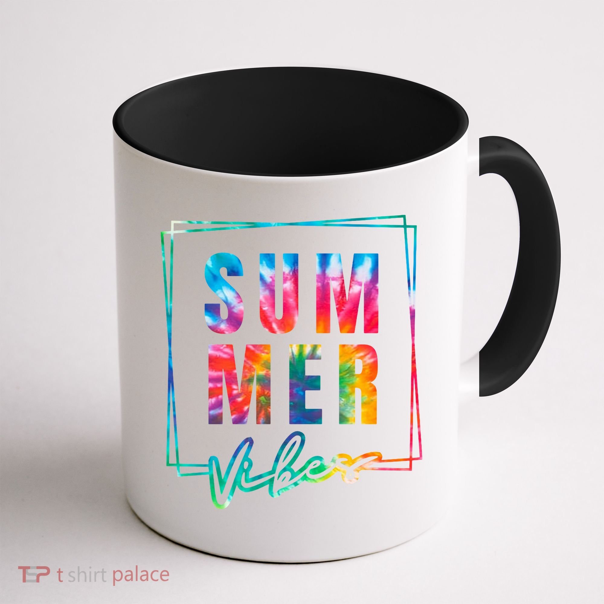 Summer Vibes Tie Dye Summer Vacation Coffee Mug