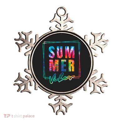 Summer Vibes Tie Dye Summer Vacation Ornament