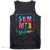 Summer Vibes Tie Dye Summer Vacation Tank Top thumb 0