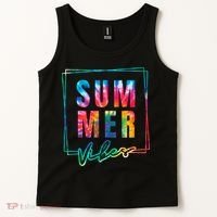 Summer Vibes Tie Dye Summer Vacation Tank Top thumb 2