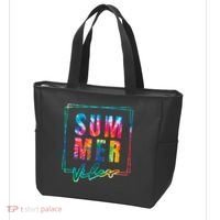 Summer Vibes Tie Dye Summer Vacation Tote Bag thumb 3