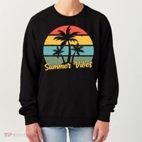 Summer Vibes Tropical Retro Sunset Women's Sweatshirt thumb 0