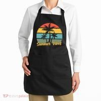 Summer Vibes Tropical Retro Sunset Apron thumb 2
