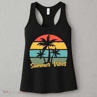 Summer Vibes Tropical Retro Sunset Women's Tank Top thumb 3