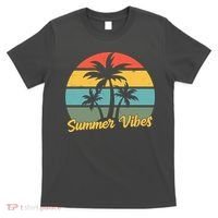 Summer Vibes Tropical Retro Sunset T-Shirt thumb 0