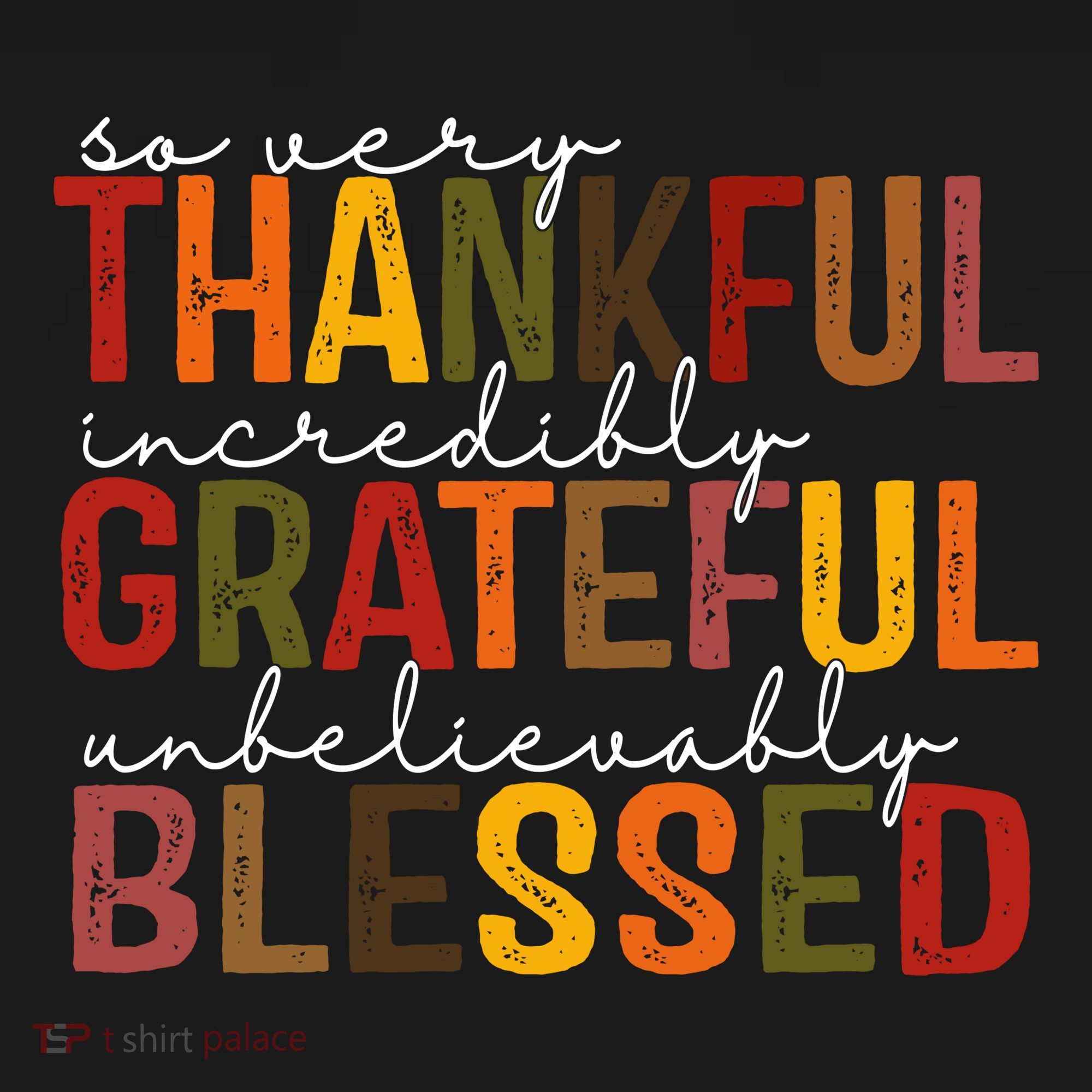 So Very Thankful Incredibly Grateful Unbelievably Blessed Thanksgiving Quote Coaster