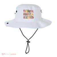 So Very Thankful Incredibly Grateful Unbelievably Blessed Thanksgiving Quote Bucket Hat thumb 0
