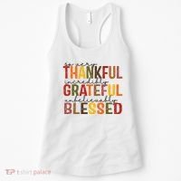 So Very Thankful Incredibly Grateful Unbelievably Blessed Thanksgiving Quote Women's Tank Top thumb 0