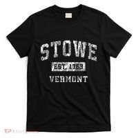 Stowe Vermont Vt Vintage Established Sports T-Shirt thumb 0