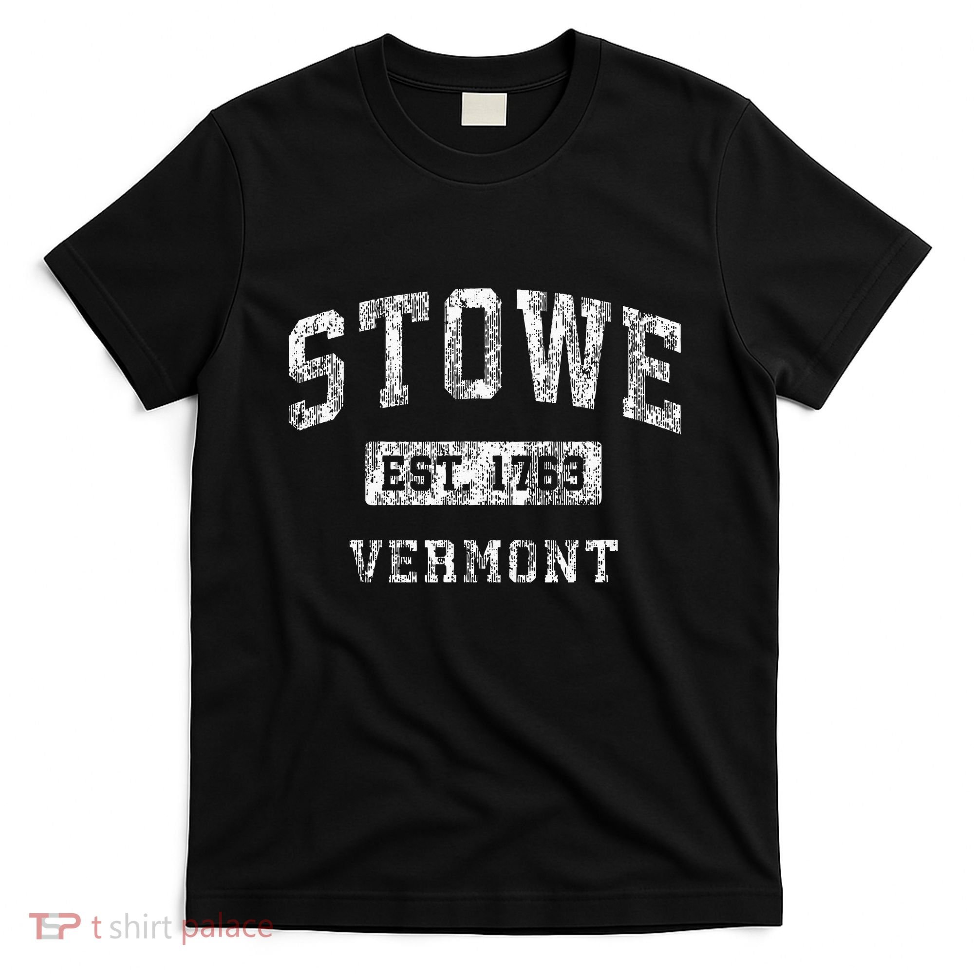 Stowe Vermont Vt Vintage Established Sports T-Shirt