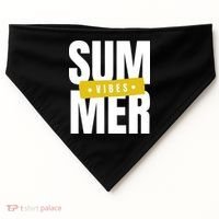Summer Vibes Vacation USA-Made Doggie Bandana thumb 0