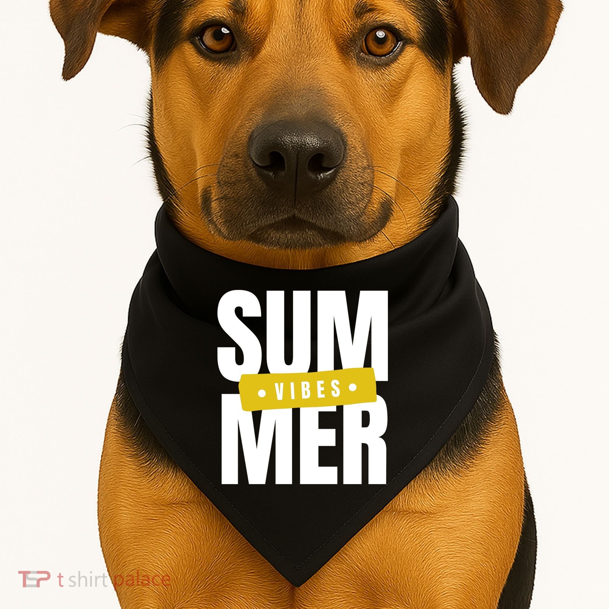 Summer Vibes Vacation USA-Made Doggie Bandana
