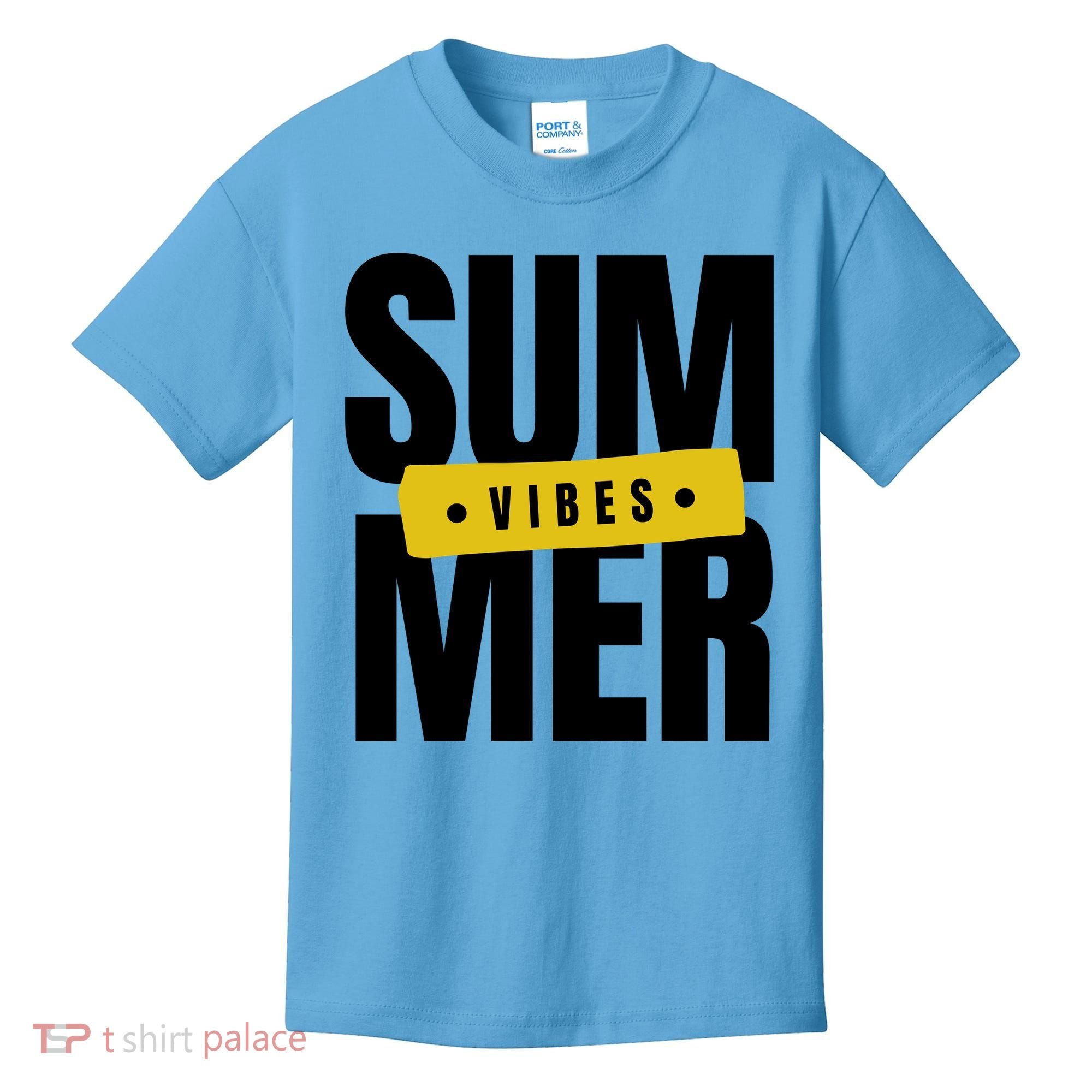 Summer Vibes Vacation Kids T-Shirt