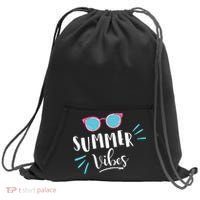 Summer Vibes Vacation Fun Sweatshirt Cinch Pack Bag thumb 0
