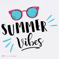 Summer Vibes Vacation Fun Button thumb 1