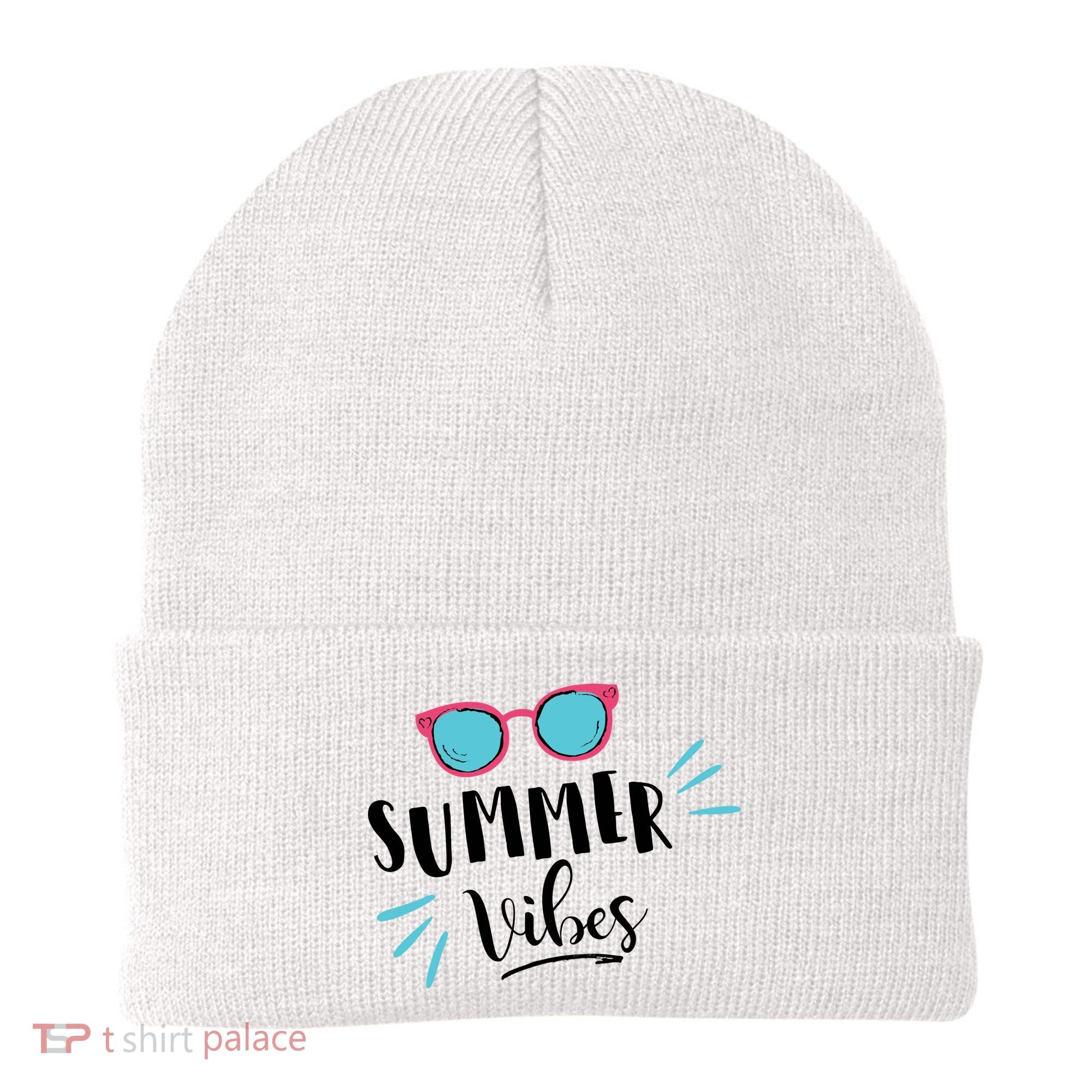 Summer Vibes Vacation Fun Beanie