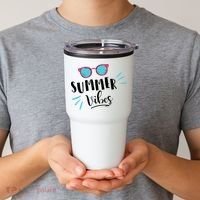 Summer Vibes Vacation Fun Tumbler thumb 2