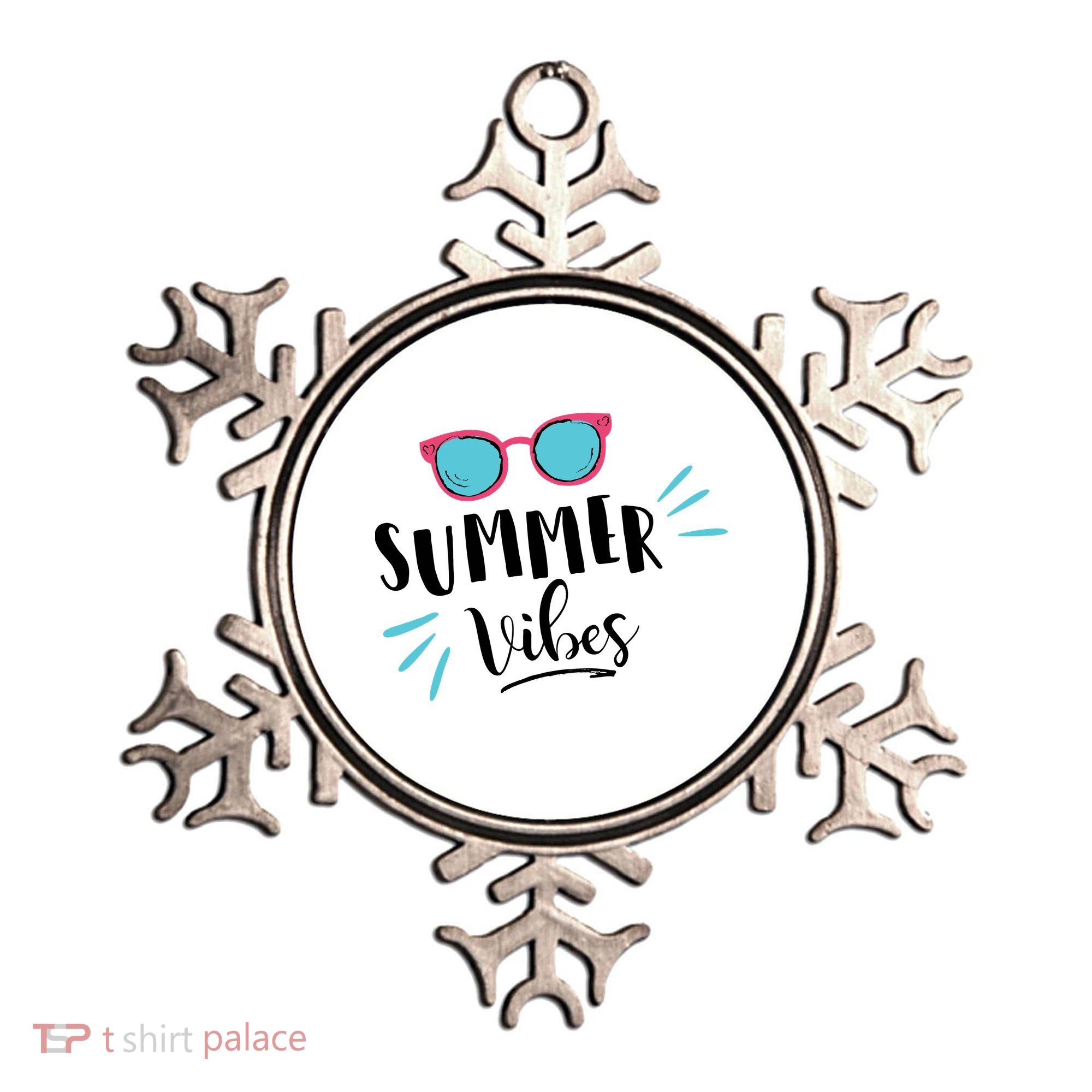 Summer Vibes Vacation Fun Ornament