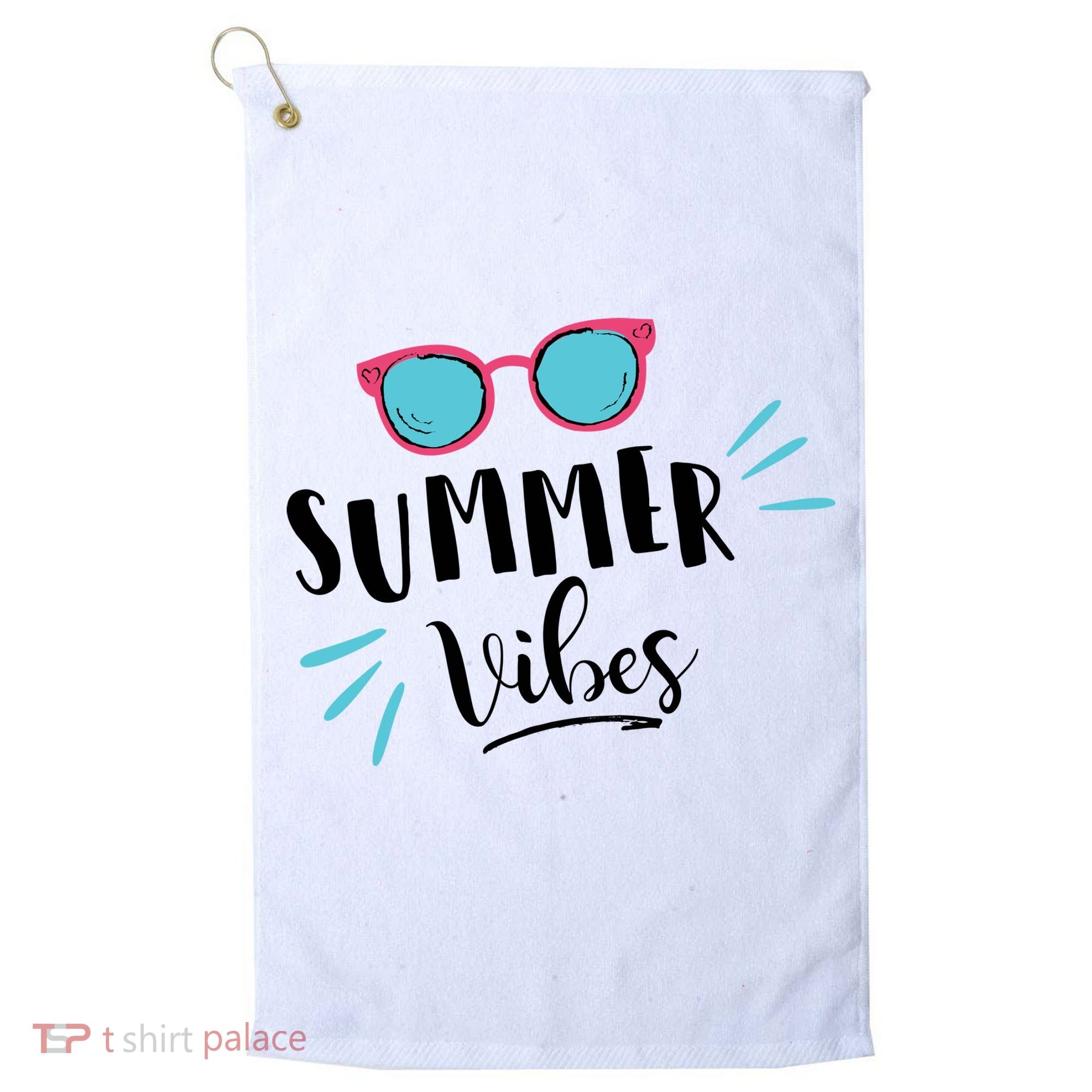 Summer Vibes Vacation Fun Golf Towel