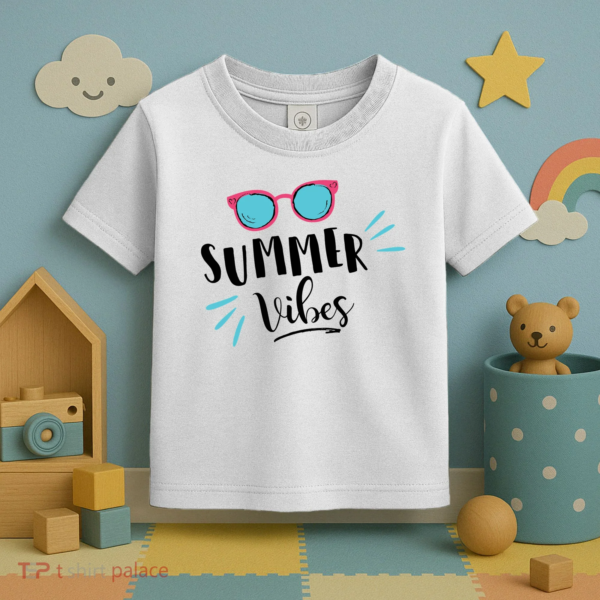 Summer Vibes Vacation Fun Toddler T-Shirt