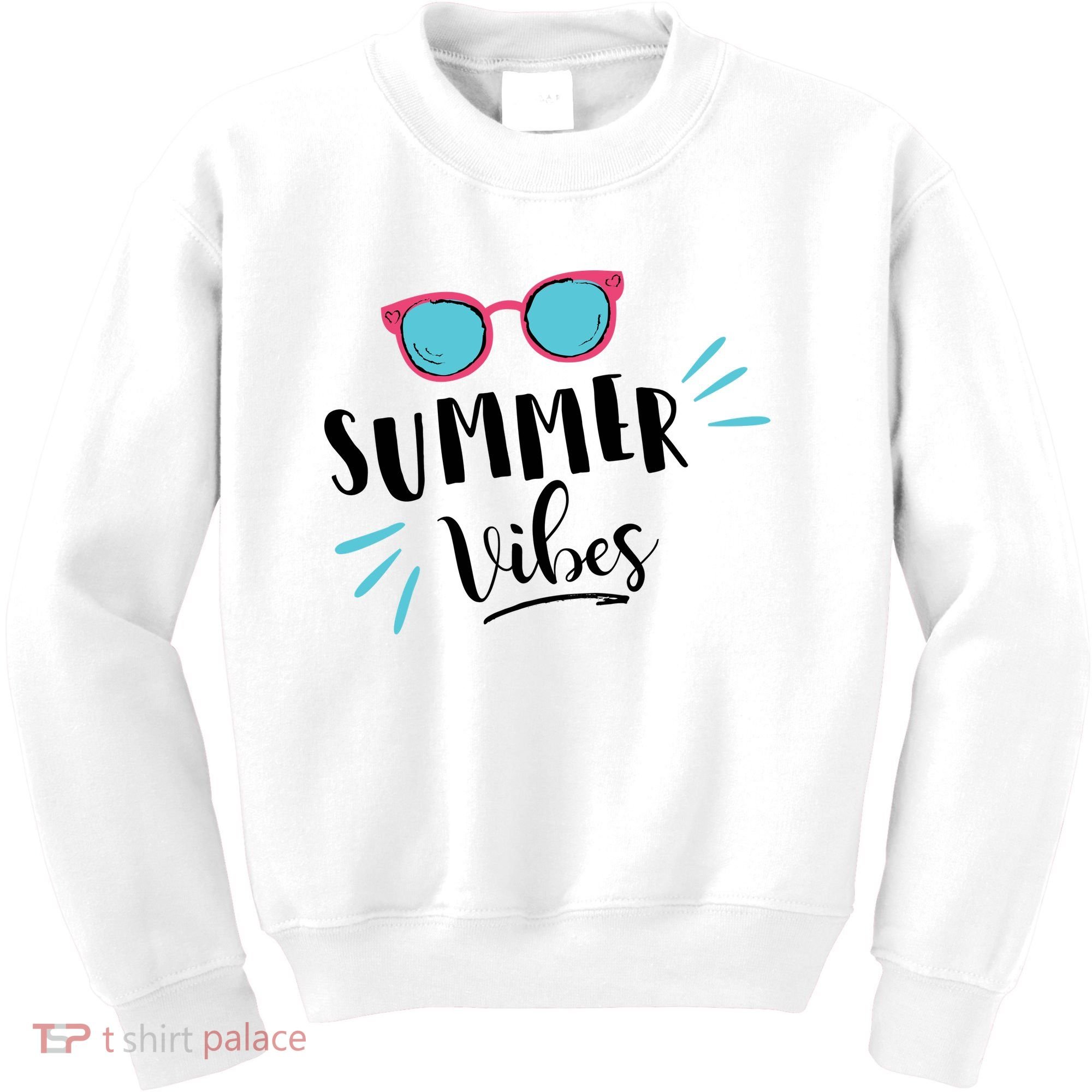Summer Vibes Vacation Fun Kids Sweatshirt