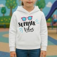 Summer Vibes Vacation Fun Kids Hoodie thumb 3