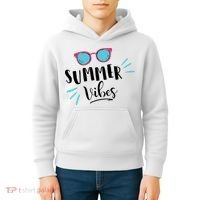 Summer Vibes Vacation Fun Kids Hoodie thumb 4