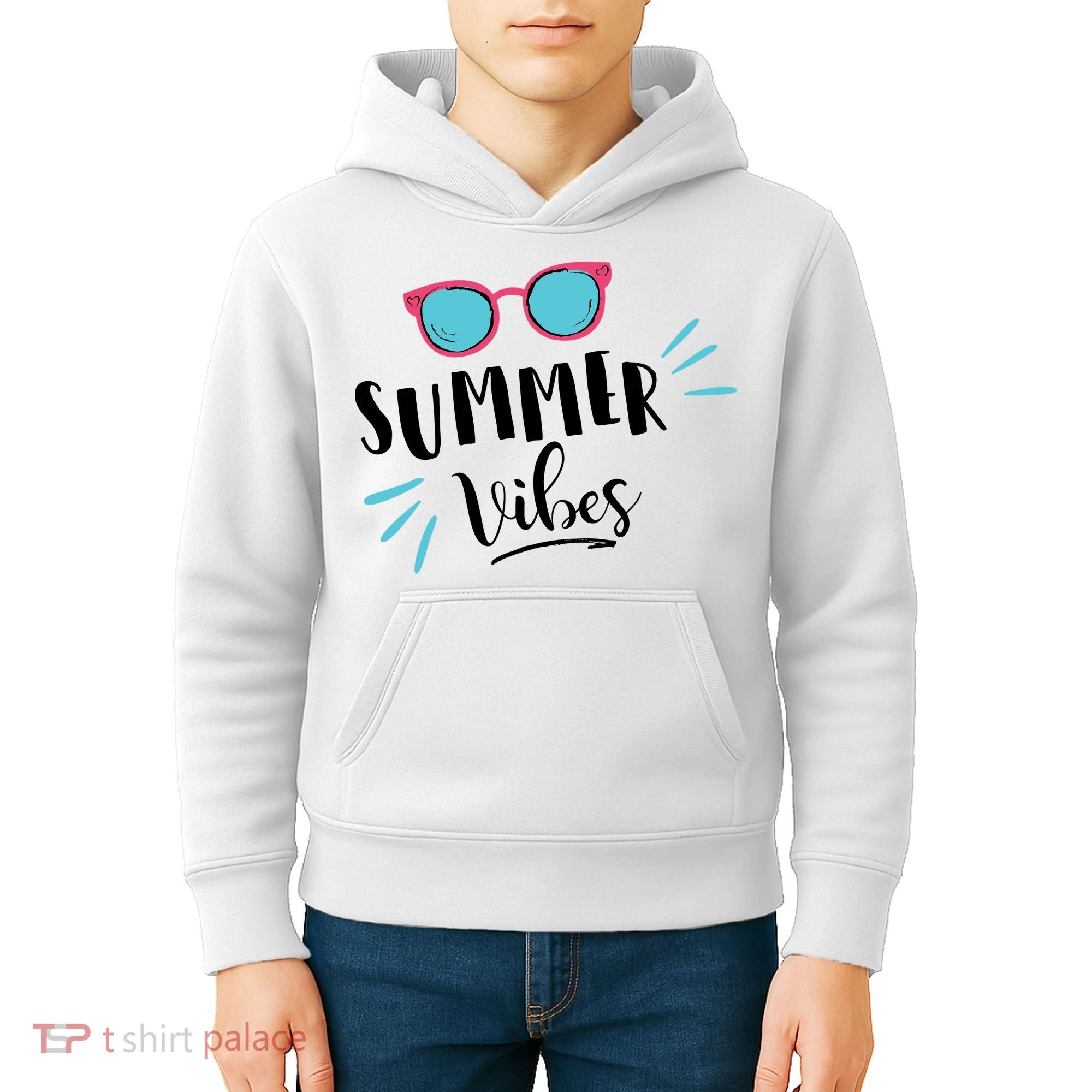Summer Vibes Vacation Fun Kids Hoodie