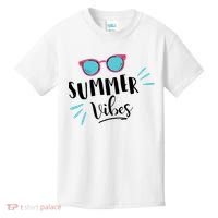 Summer Vibes Vacation Fun Kids T-Shirt thumb 0