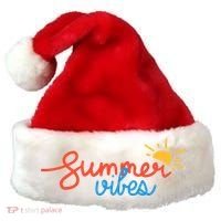 Summer Vibes Vacation Fun Santa Hat thumb 0