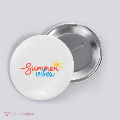 Summer Vibes Vacation Fun Button