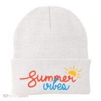 Summer Vibes Vacation Fun Beanie thumb 0
