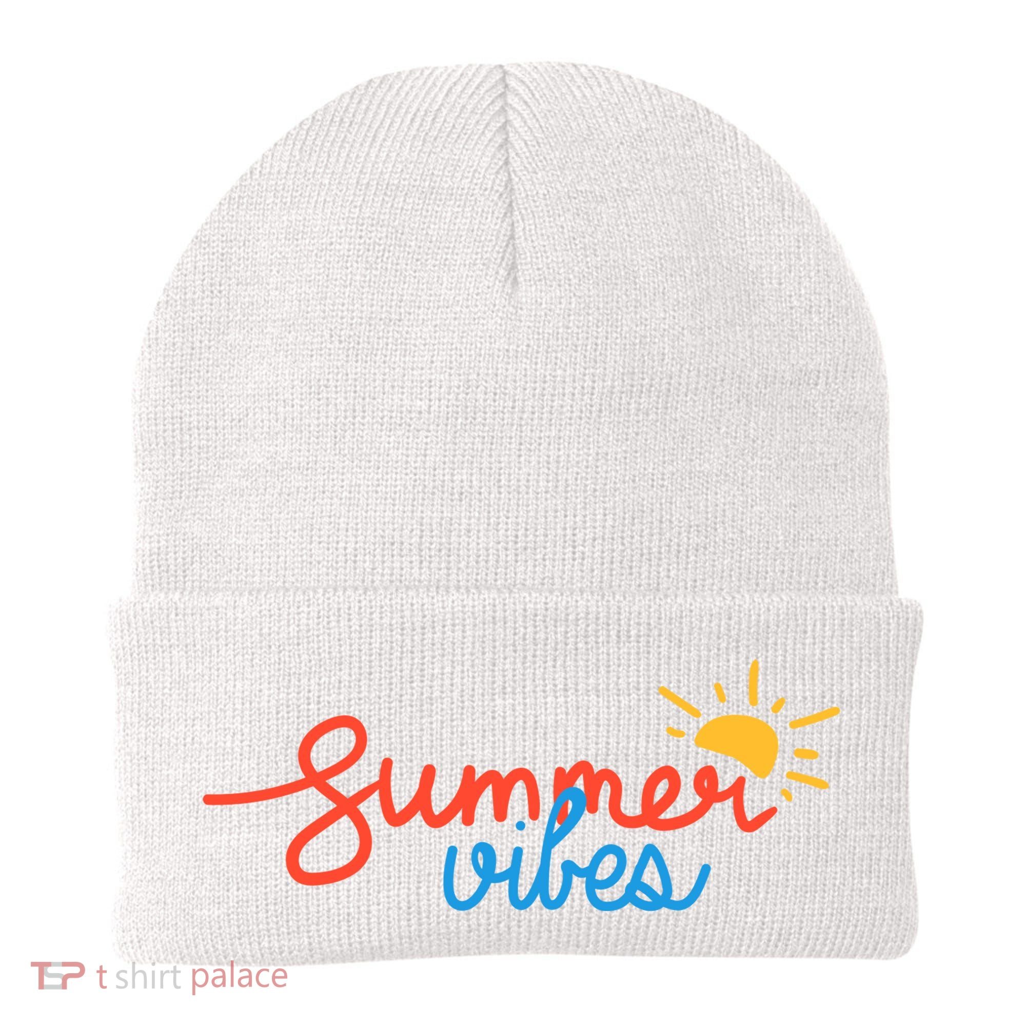 Summer Vibes Vacation Fun Beanie